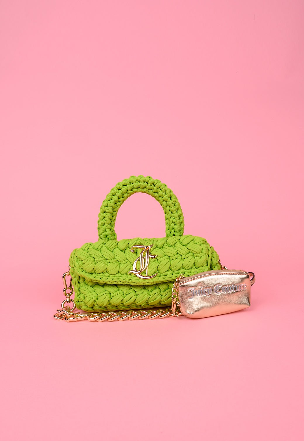 תיק כתף סרוג עם שרשרת - Juicy Couture