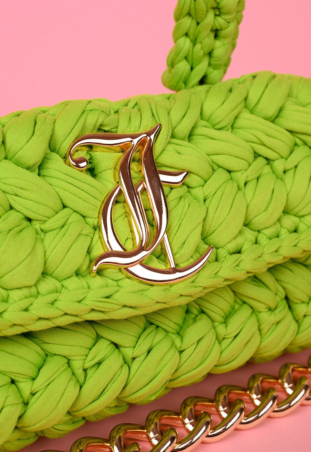 תיק כתף סרוג עם שרשרת - Juicy Couture