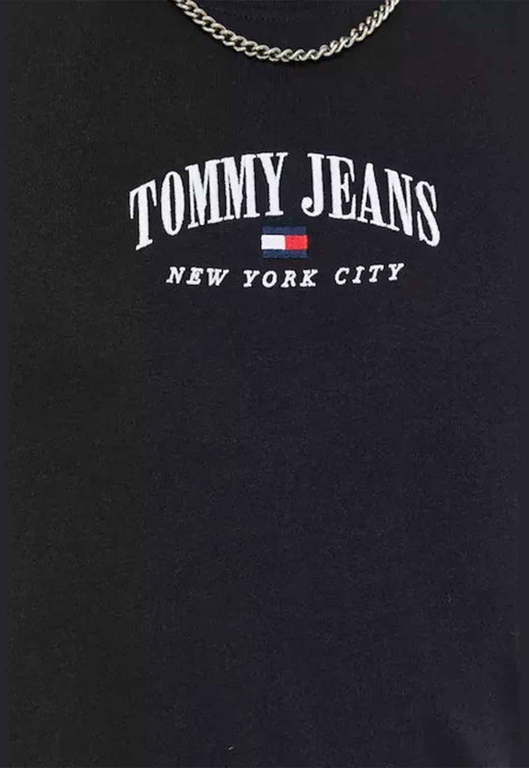 TJM CLSC SMALL VARSITY TEE Black 991215114 - Tommy Hillfiger