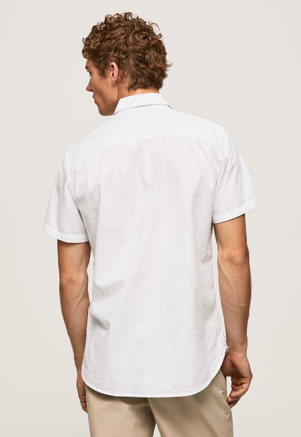 חולצה מכופתרת קצרה עם צווארון סיני - Pepe Jeans