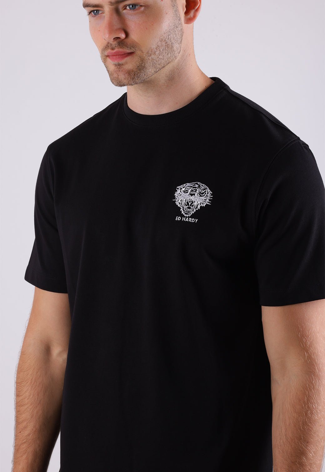 חולצת אוברסייז הד הרדי כותנה EH2326533 שחור - Ed Hardy