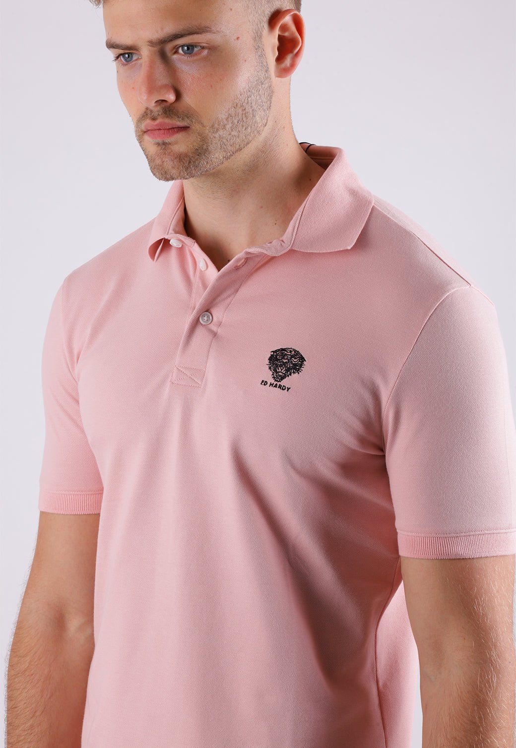 חולצת פולו הד הרדי EH2326521 ורוד 31 - Ed Hardy