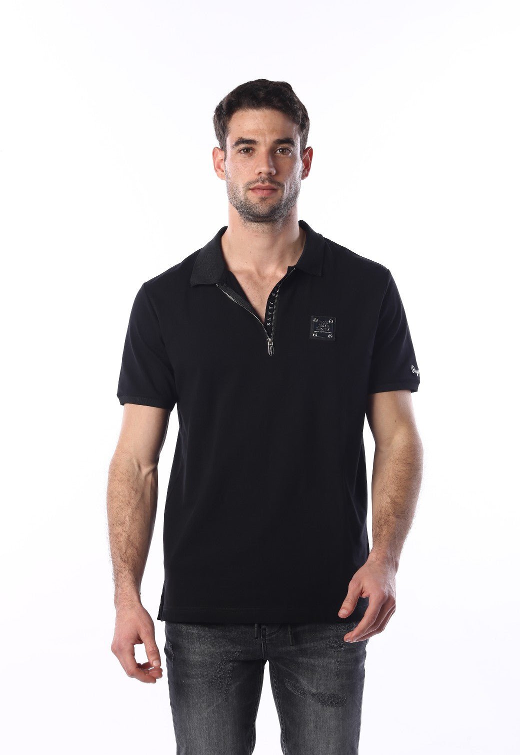 חולצת פולו עם לוגו וריצרץ' לגברים - Pepe Jeans