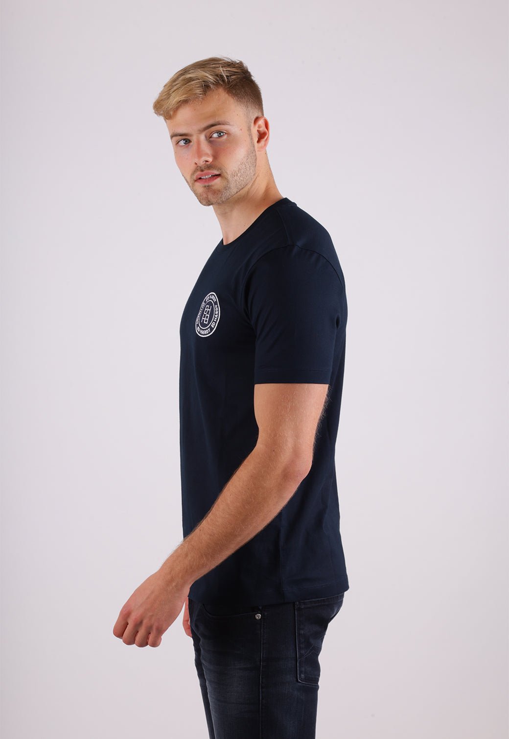 חולצת הד הרדי 100% כותנה EH2326553 נייבי 88 - Ed Hardy