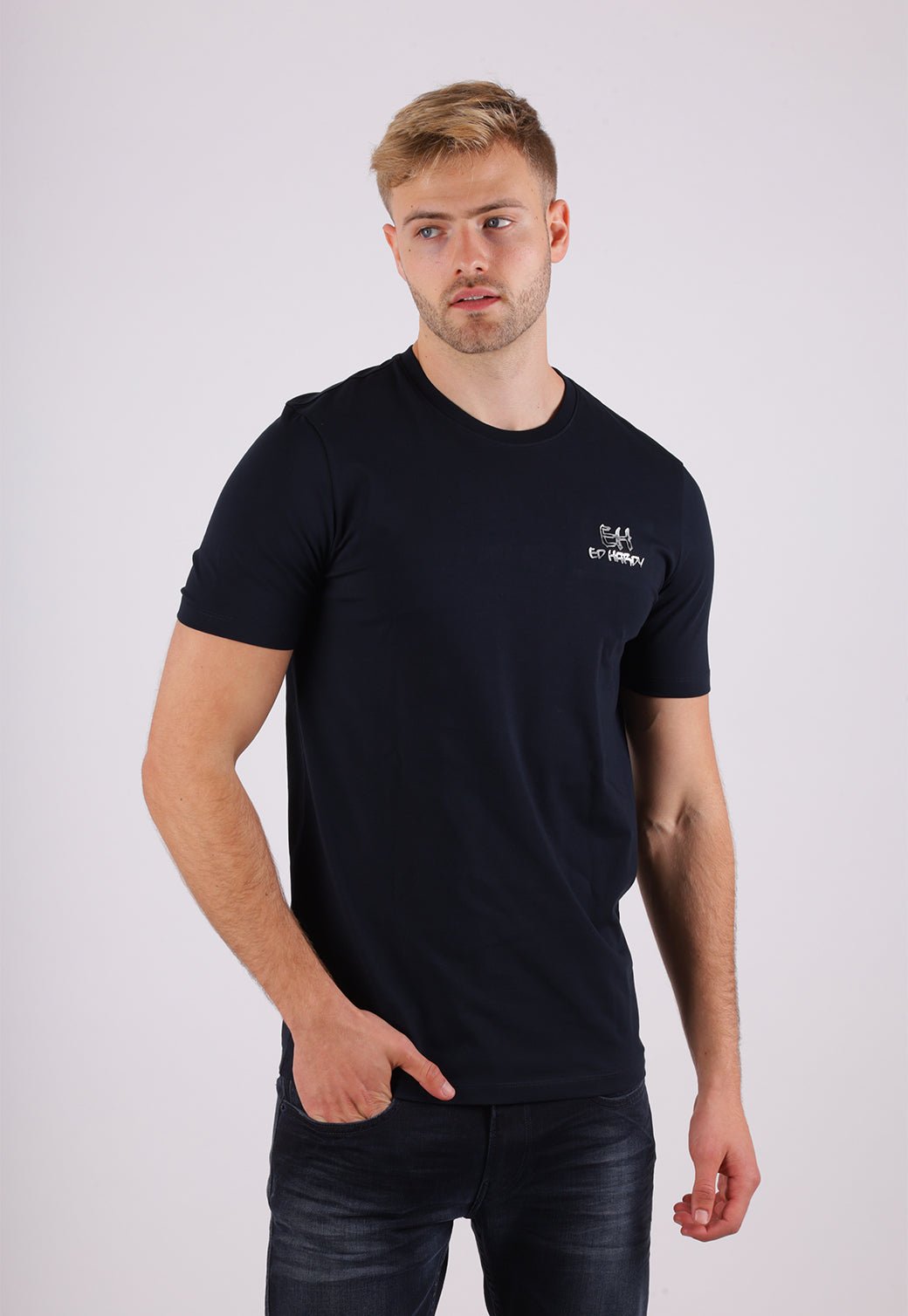 חולצת לייקרה הד הרדי EH2326519 נייבי 88 - Ed Hardy