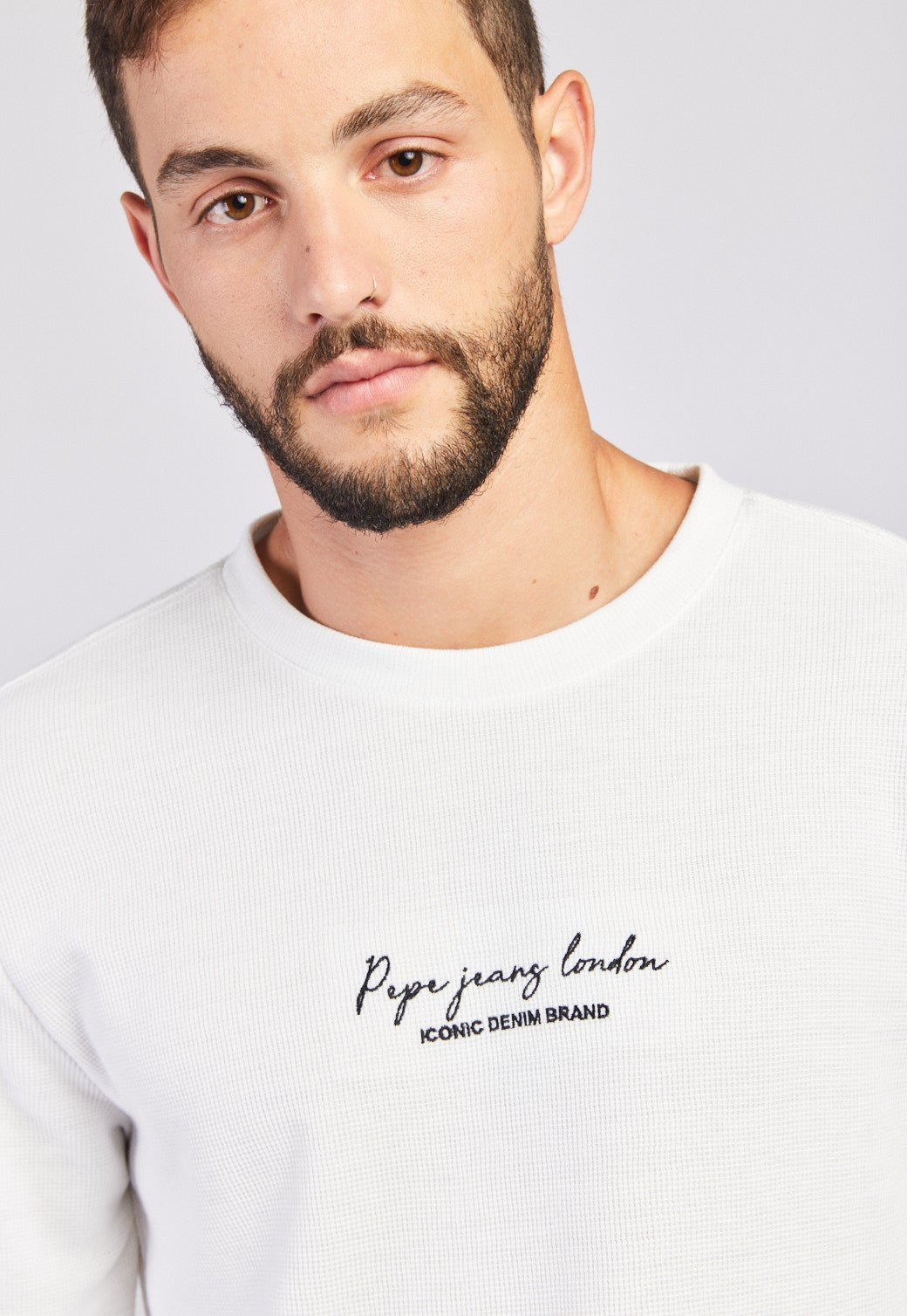 חולצת וופל ארוכה לגברים - Pepe Jeans
