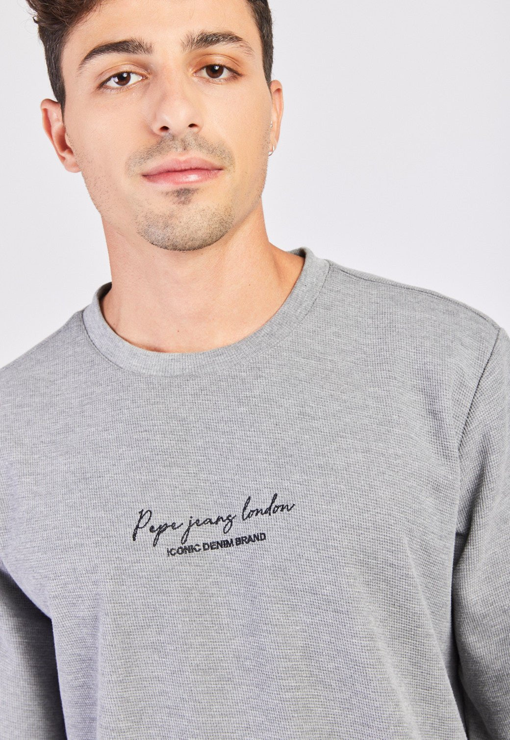 חולצת וופל ארוכה לגברים - Pepe Jeans