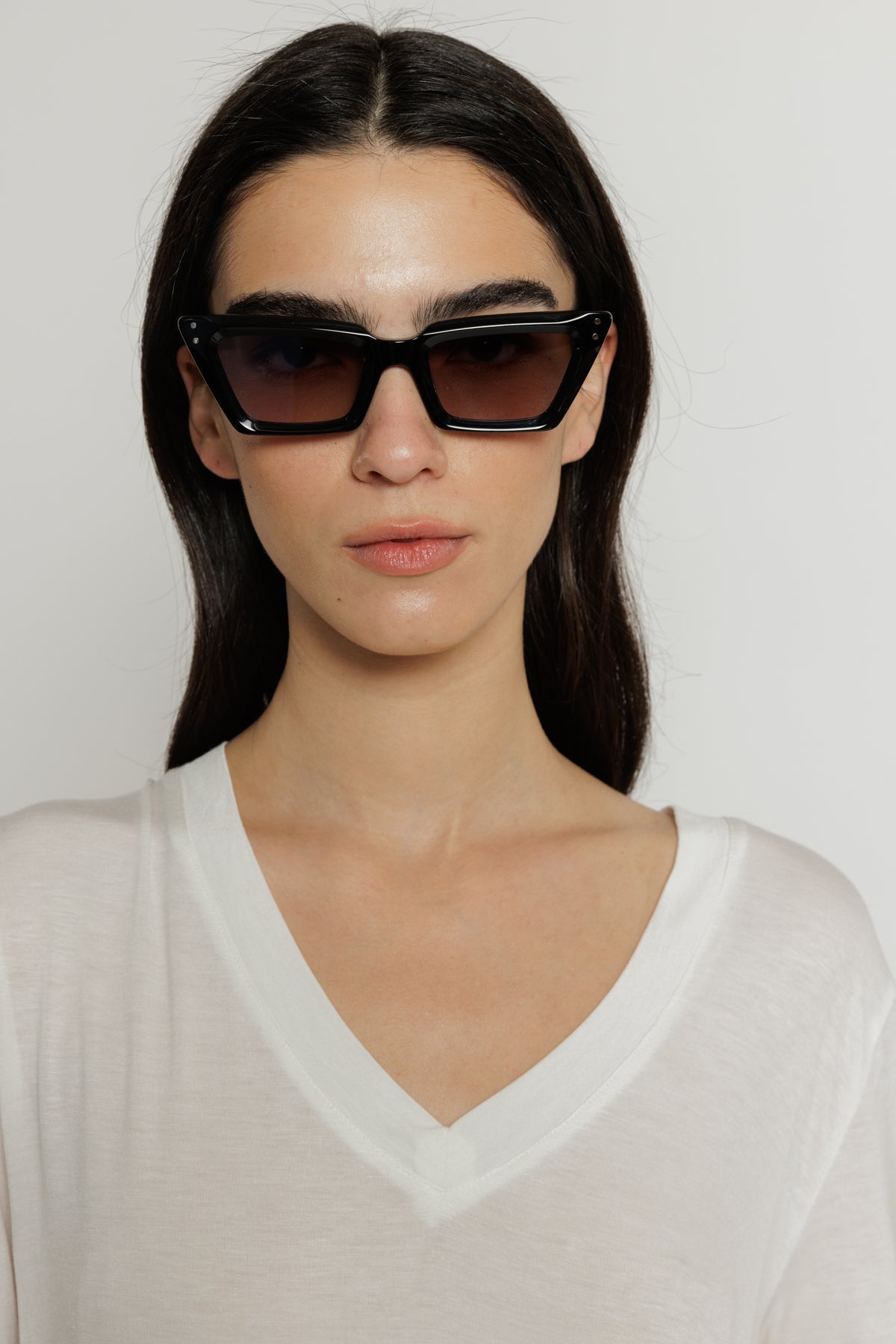 משקפי שמש Cat Eye Margot בצבע שחור