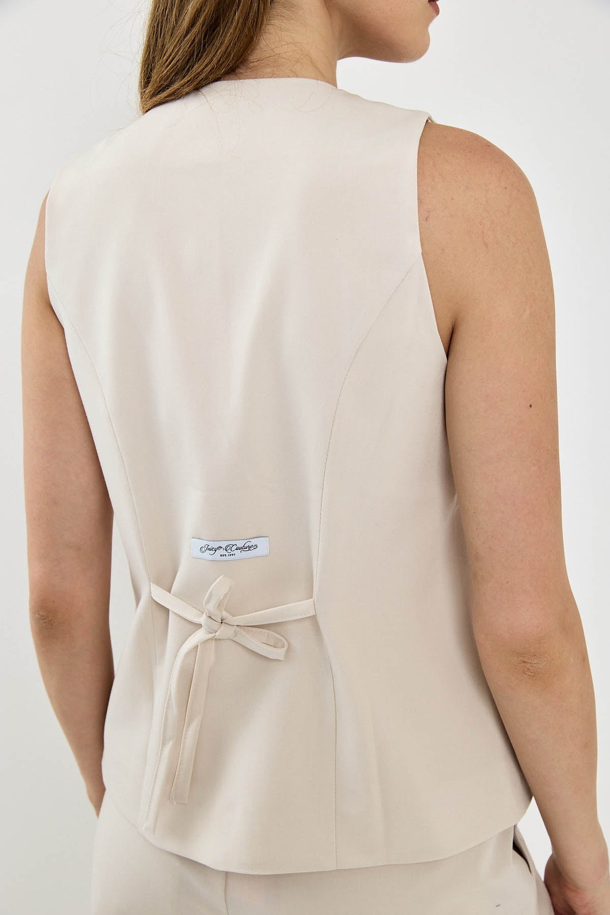 וסט St. Barts של Juicy Couture לנשים בצבע קרם