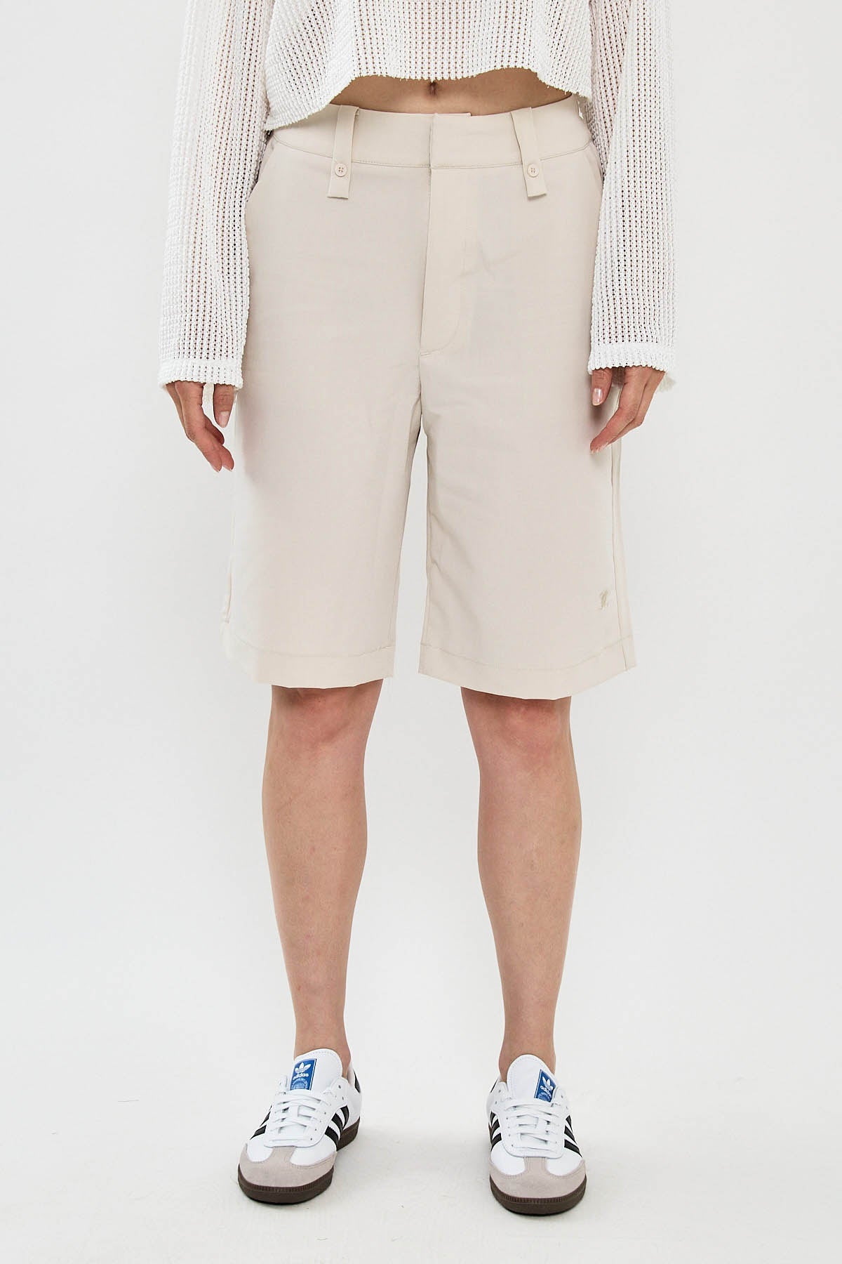 מכנסיים קצרים דגם ST. BARTS לנשים בצבע קרם