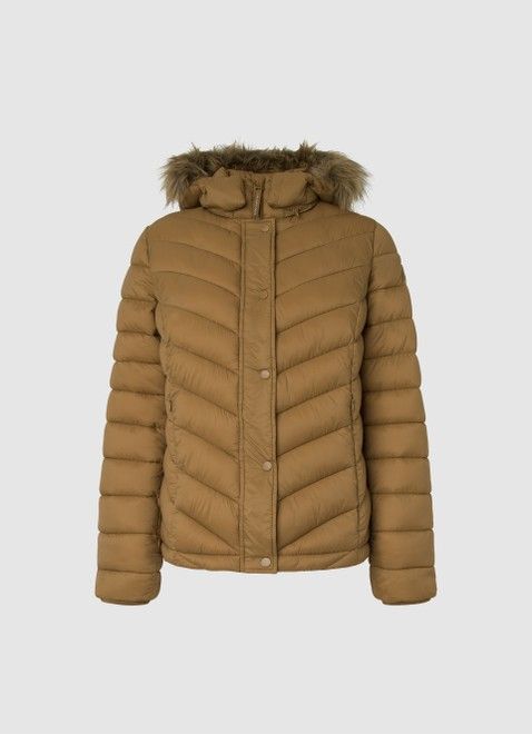 מעיל פוך דגם BABS SHORT לנשים בצבע חום