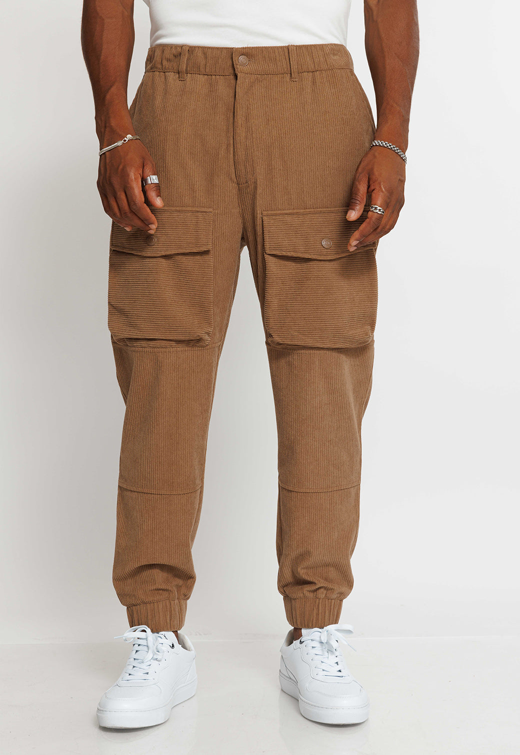 מכנסי דגמ"ח גברים בצבע בז' קמל