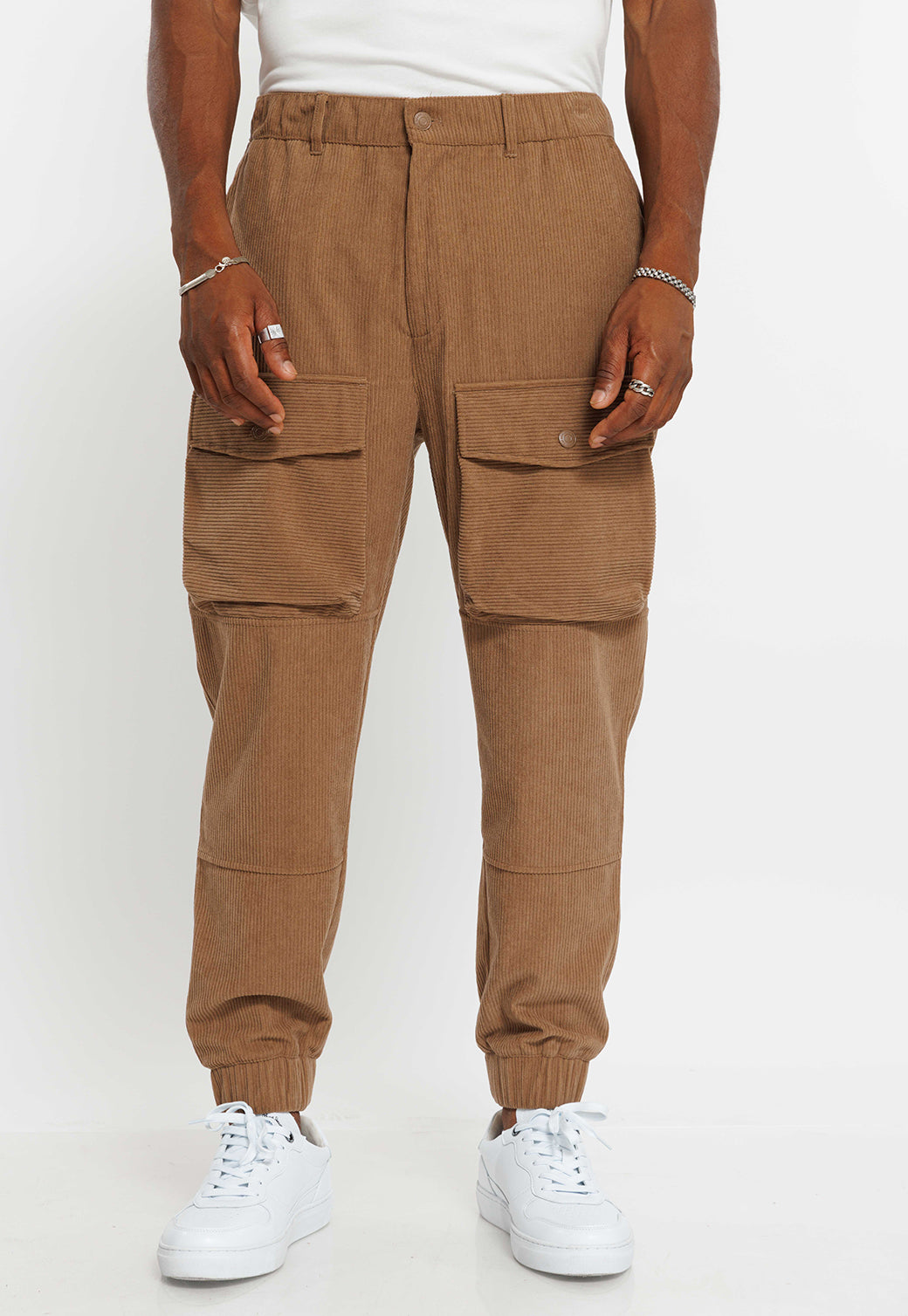 מכנסי דגמ"ח גברים בצבע בז' קמל