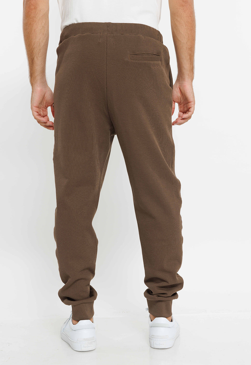 מכנסי ג'וגר בצבע חום לגברים