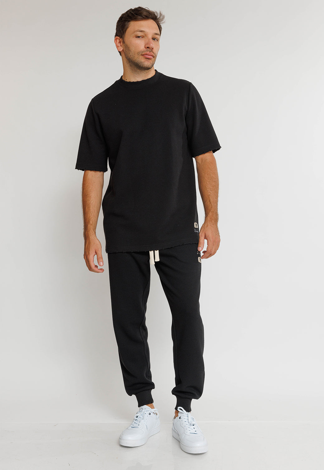 מכנסי ג׳וגר BERTO בצבע שחור