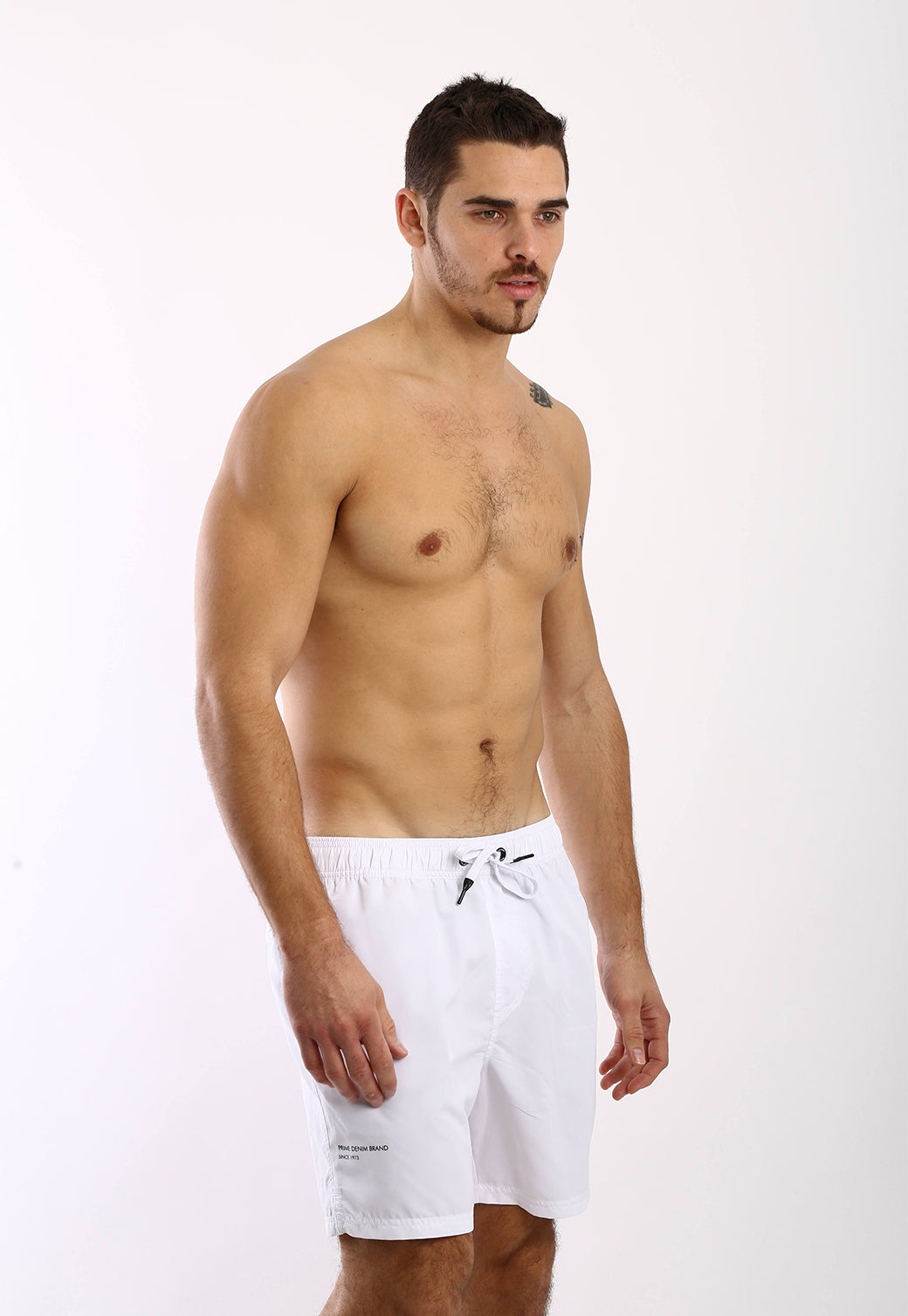 מכנסי בגד ים לבנים לגברים