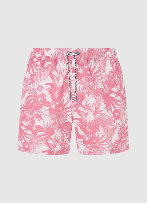 מכנסי בגד ים בהדפס טרופי