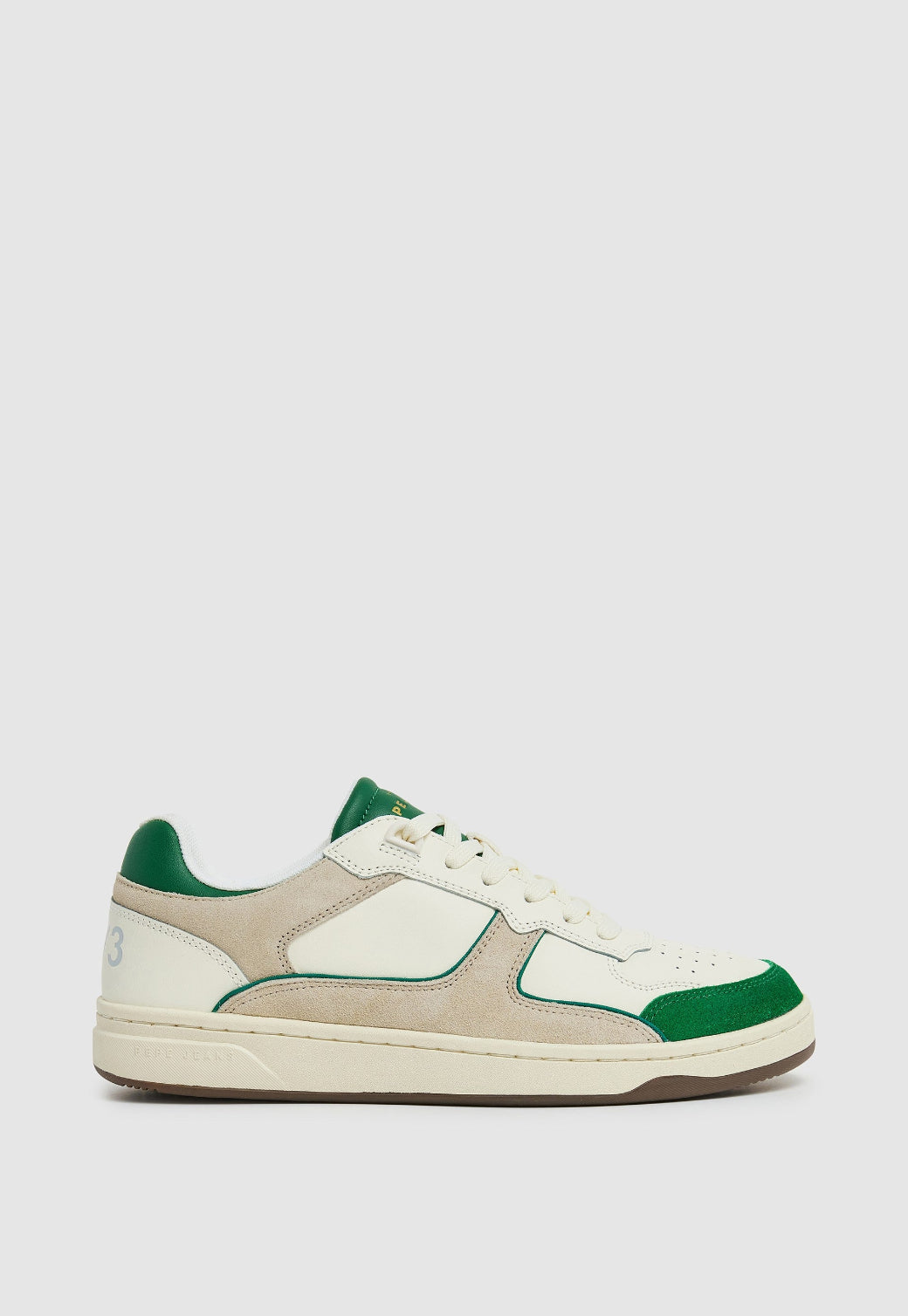 נעלי סניקרס KORE בצבע ירוק-שנהב לגברים