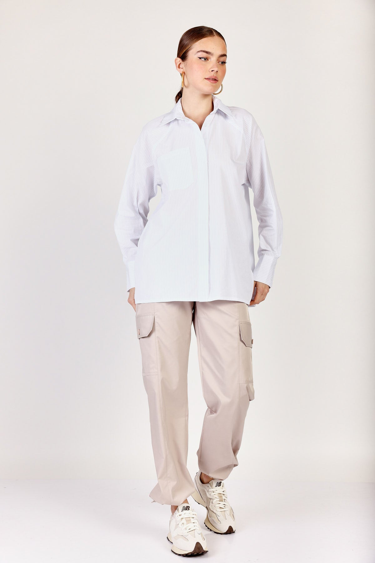 מכנסי קרגו Sofia בצבע בז'