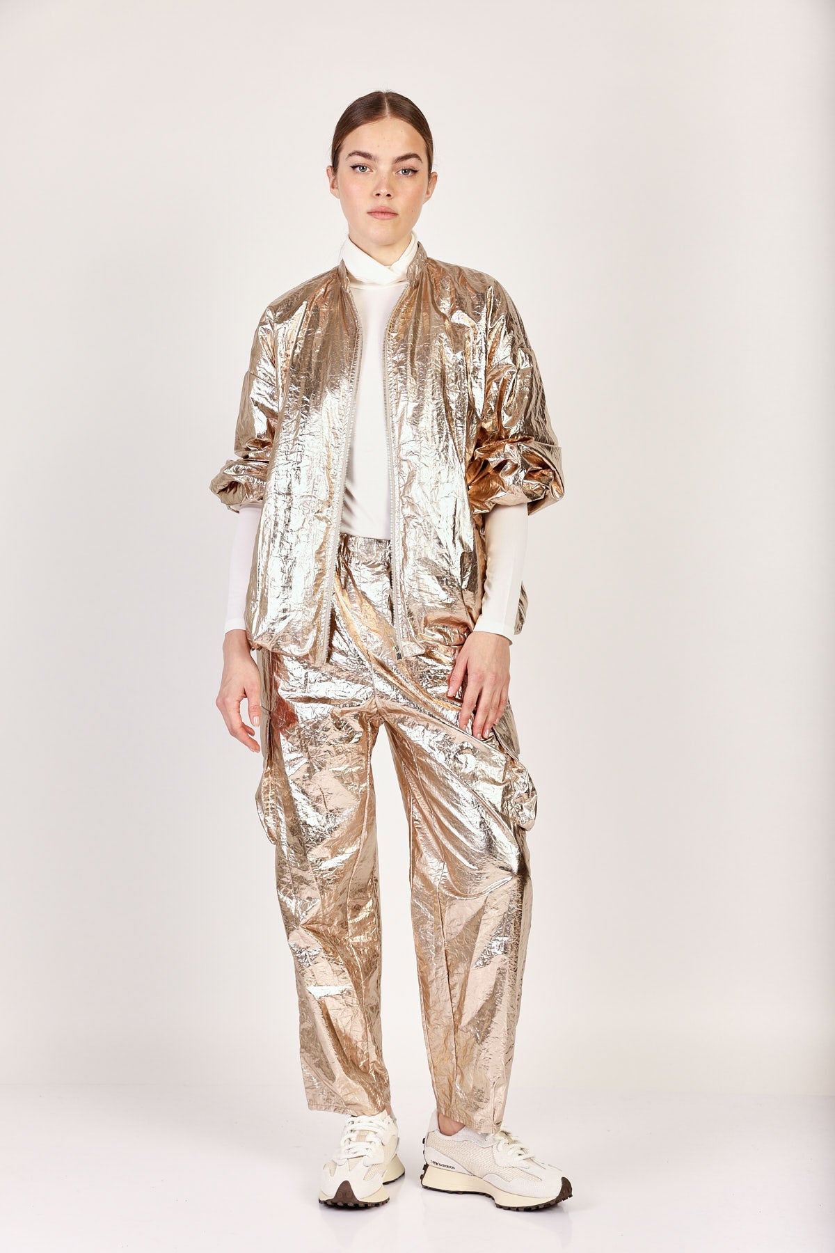 מכנסי Jil בצבע זהב