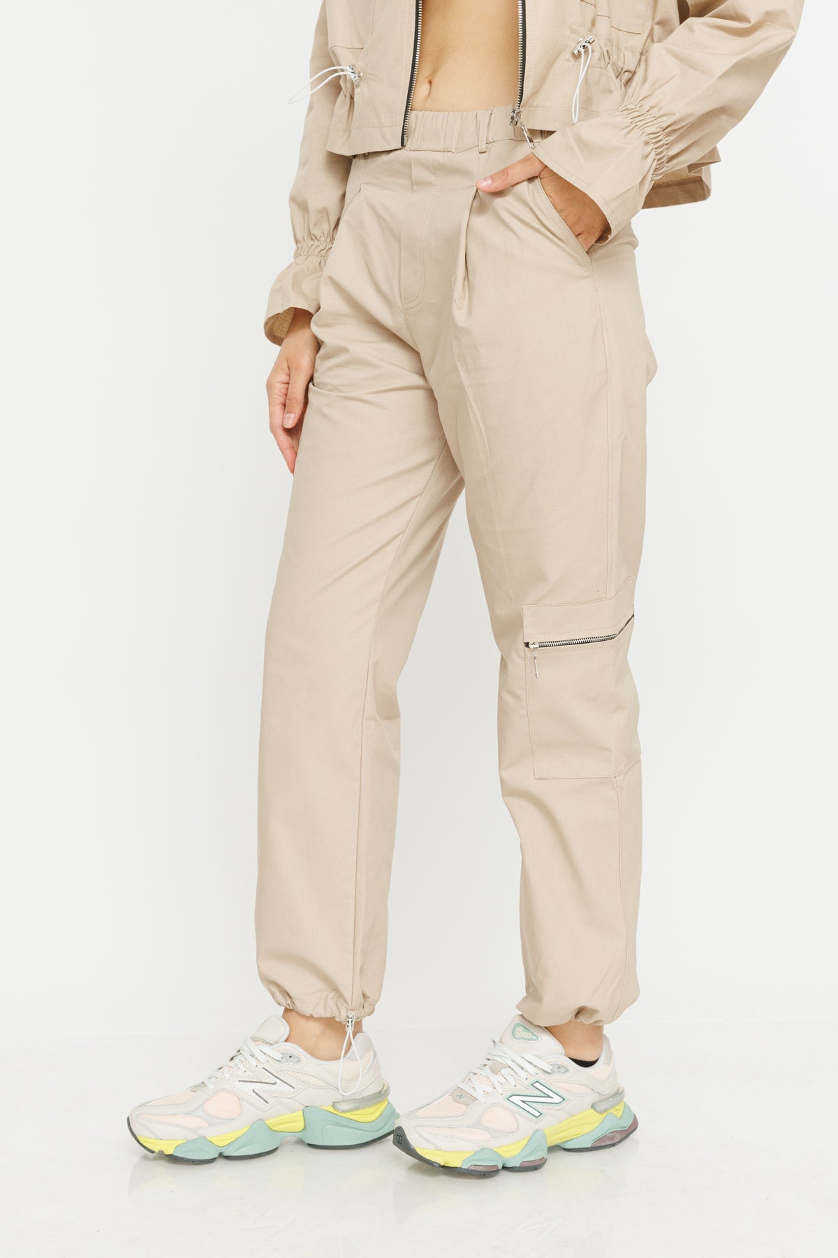 מכנסי ספארי Ray בצבע בז'