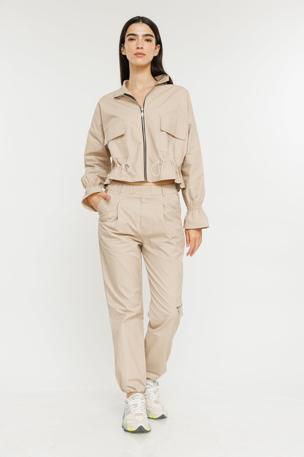 מכנסי ספארי Ray בצבע בז'