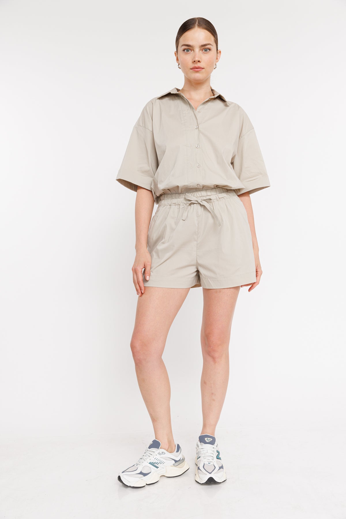 מכנסיים קצרים Hana בצבע בז'