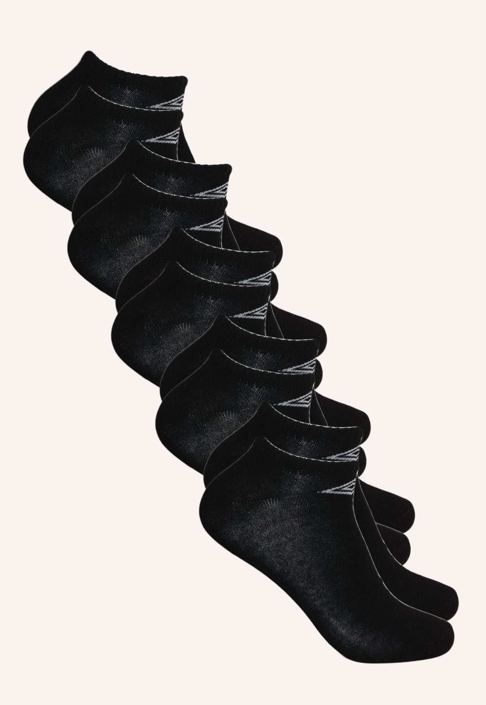 גרבי פוטיס לגברים בצבע שחור מארז 5 זוגות מידה 41–46