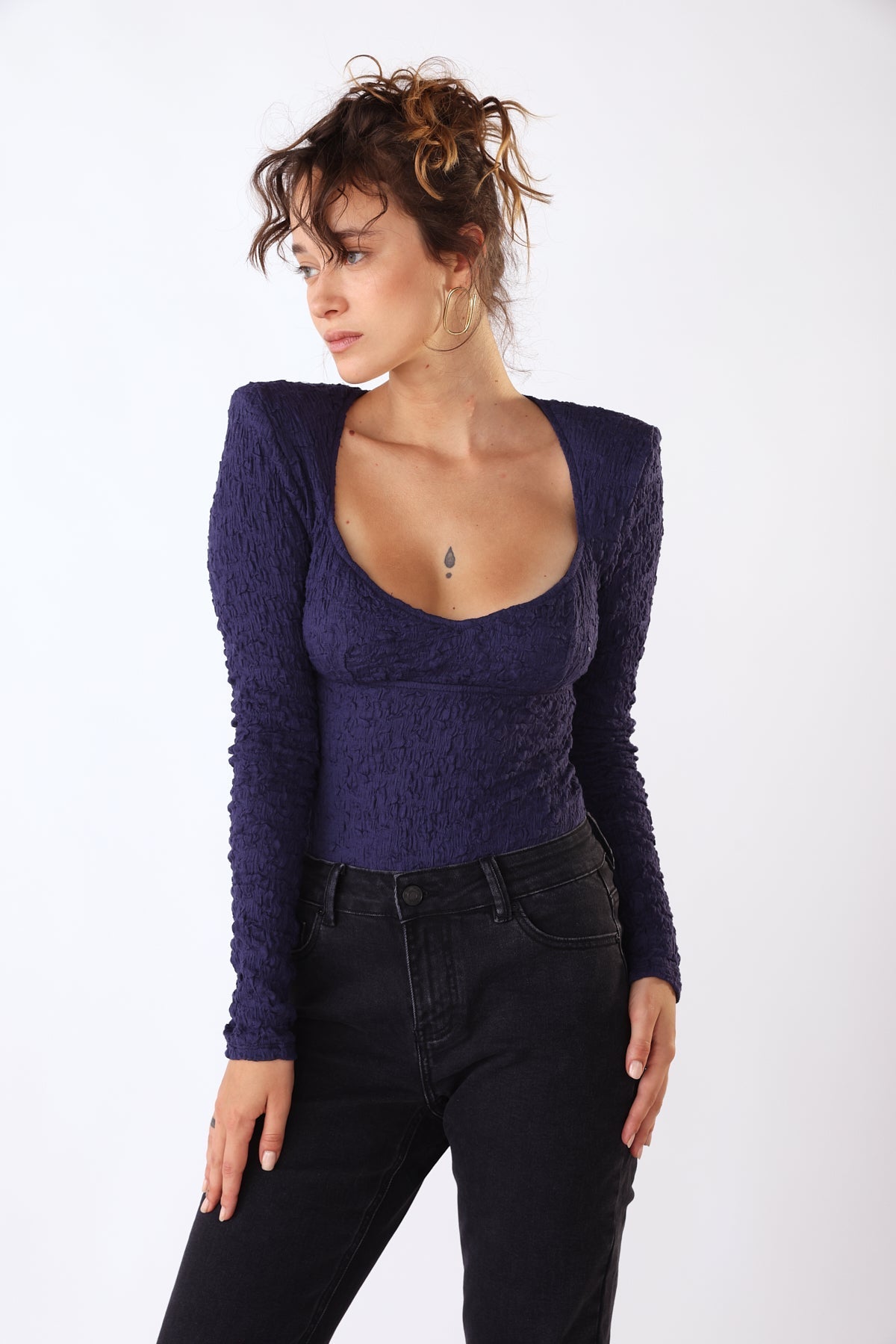 בגד גוף יעל בצבע כחול