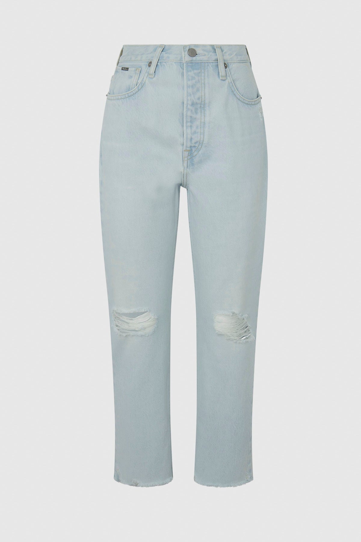 ג'ינס Celyn Sky Pepe Jeans לנשים בצבע כחול עם קרעים