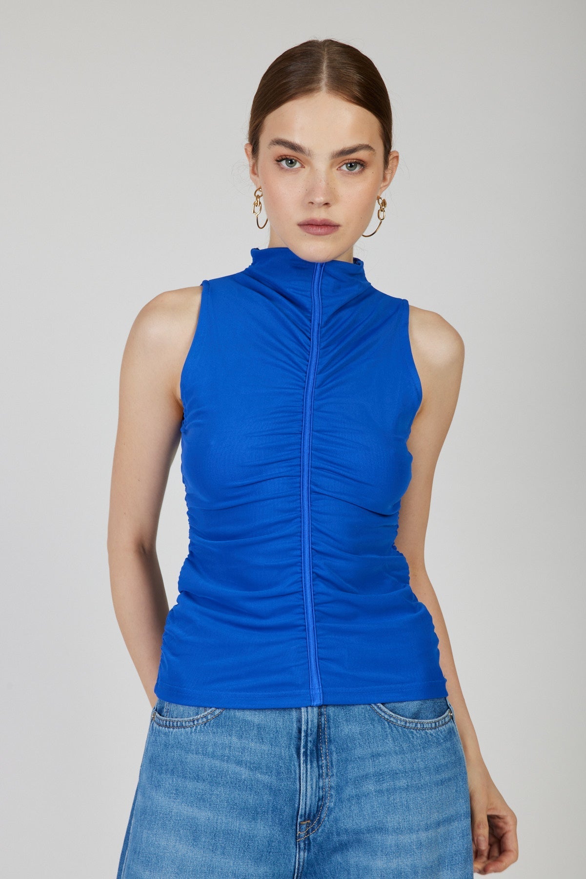 גופיית קלאוד כיווצים בצבע כחול