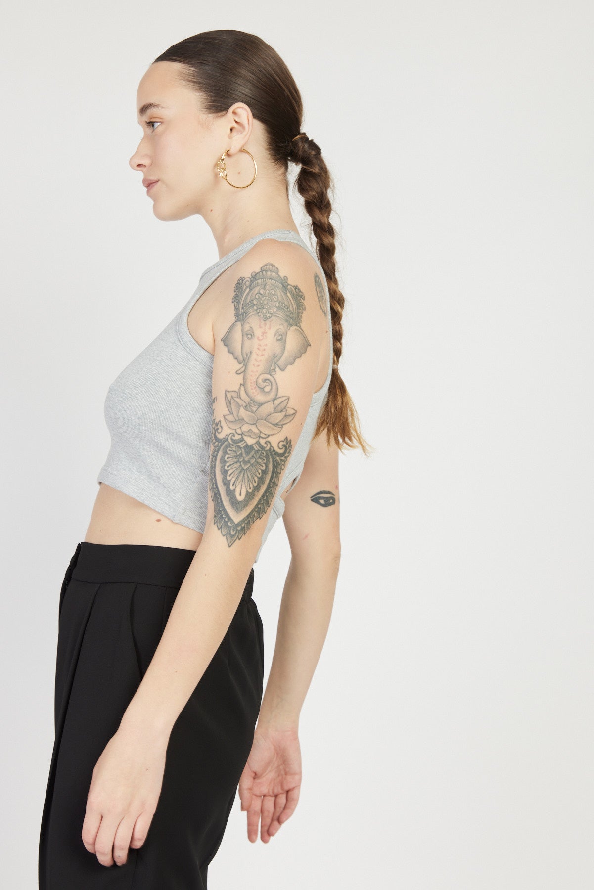 גופיית נומרו 14 בצבע אפור מלאנז'