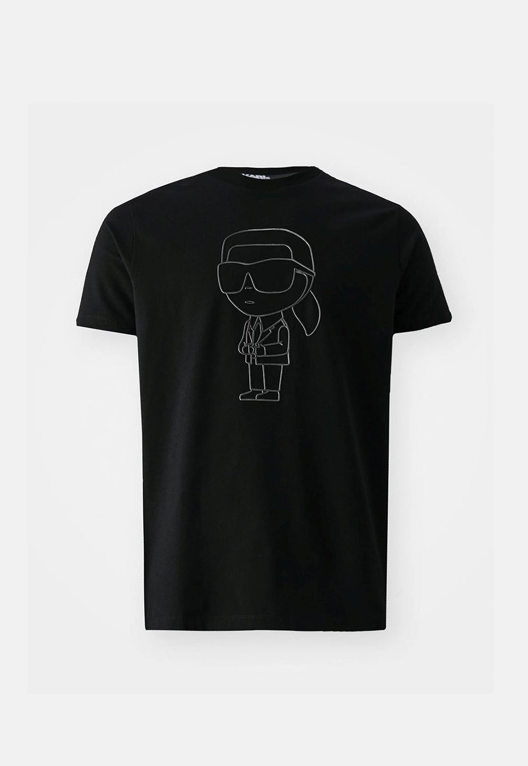 טי שירט קצרה Silver Karl גברים - Karl Lagerfeld