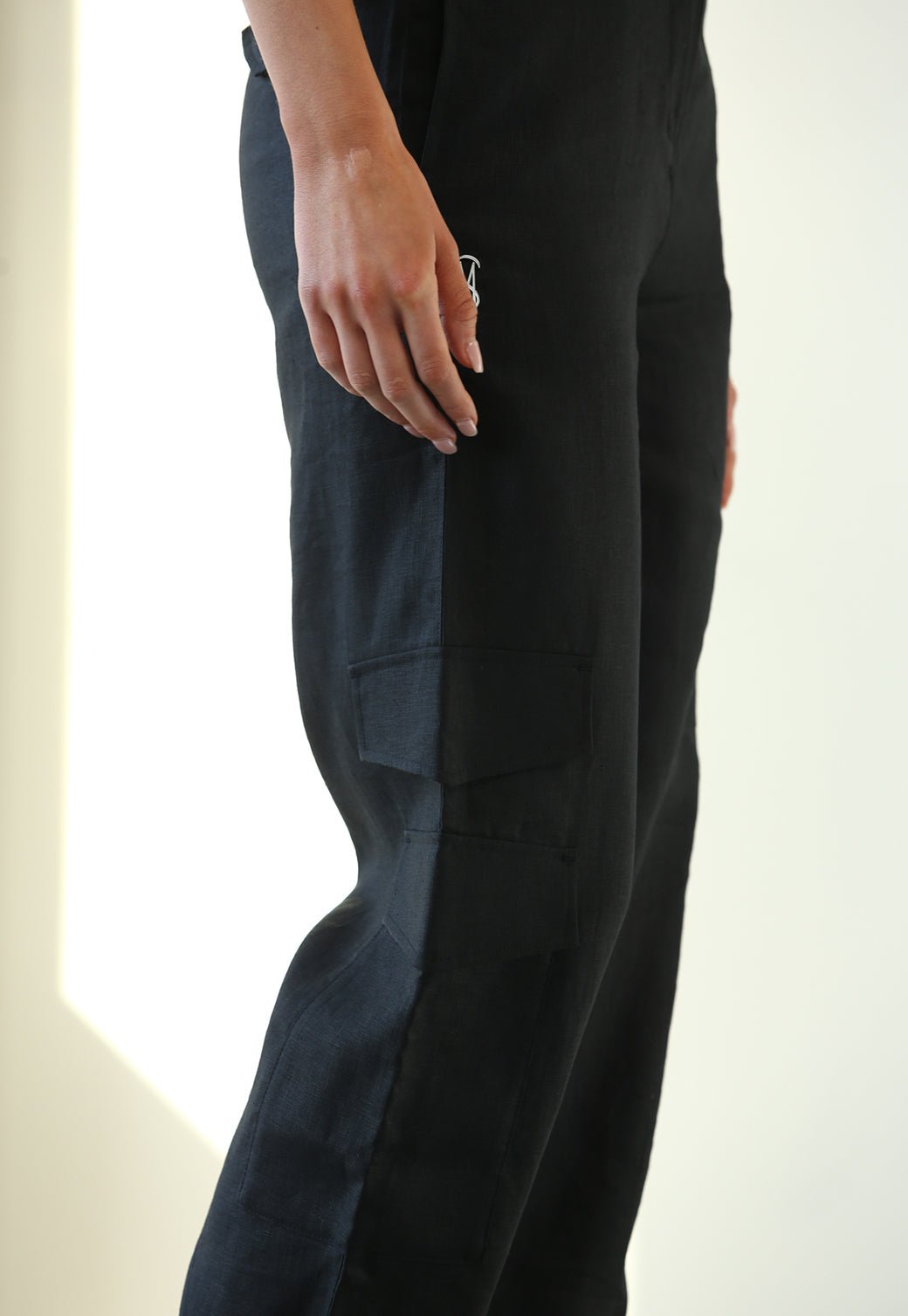 מכנסי פשתן עם כיסים Mew-P נשים - Steve Madden