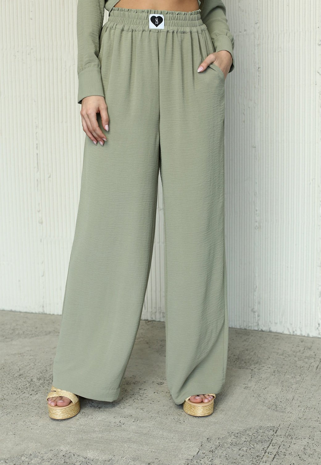 מכנסיים ארוכים Wide Leg Lucca נשים - Steve Madden