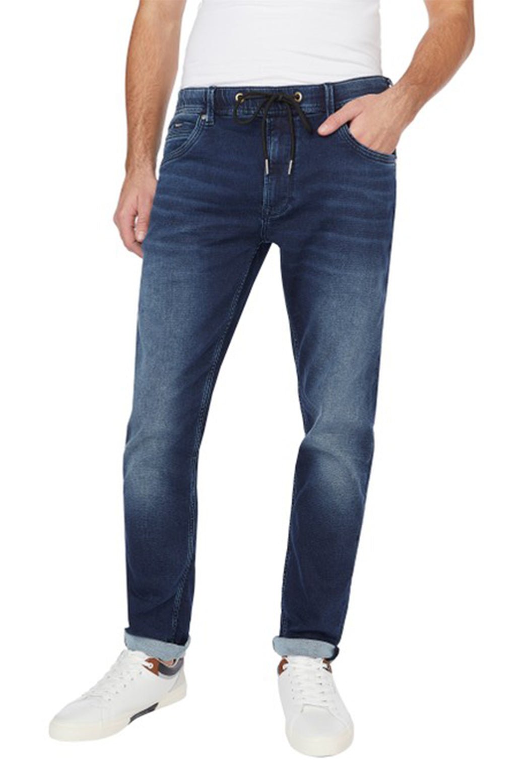 ג'ינס Jagger Slim Fit עם שפשופים - Pepe Jeans