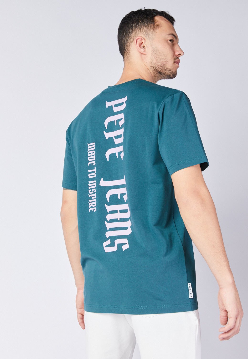 טי שירט קצרה עם הדפס לוגו גב - Pepe Jeans