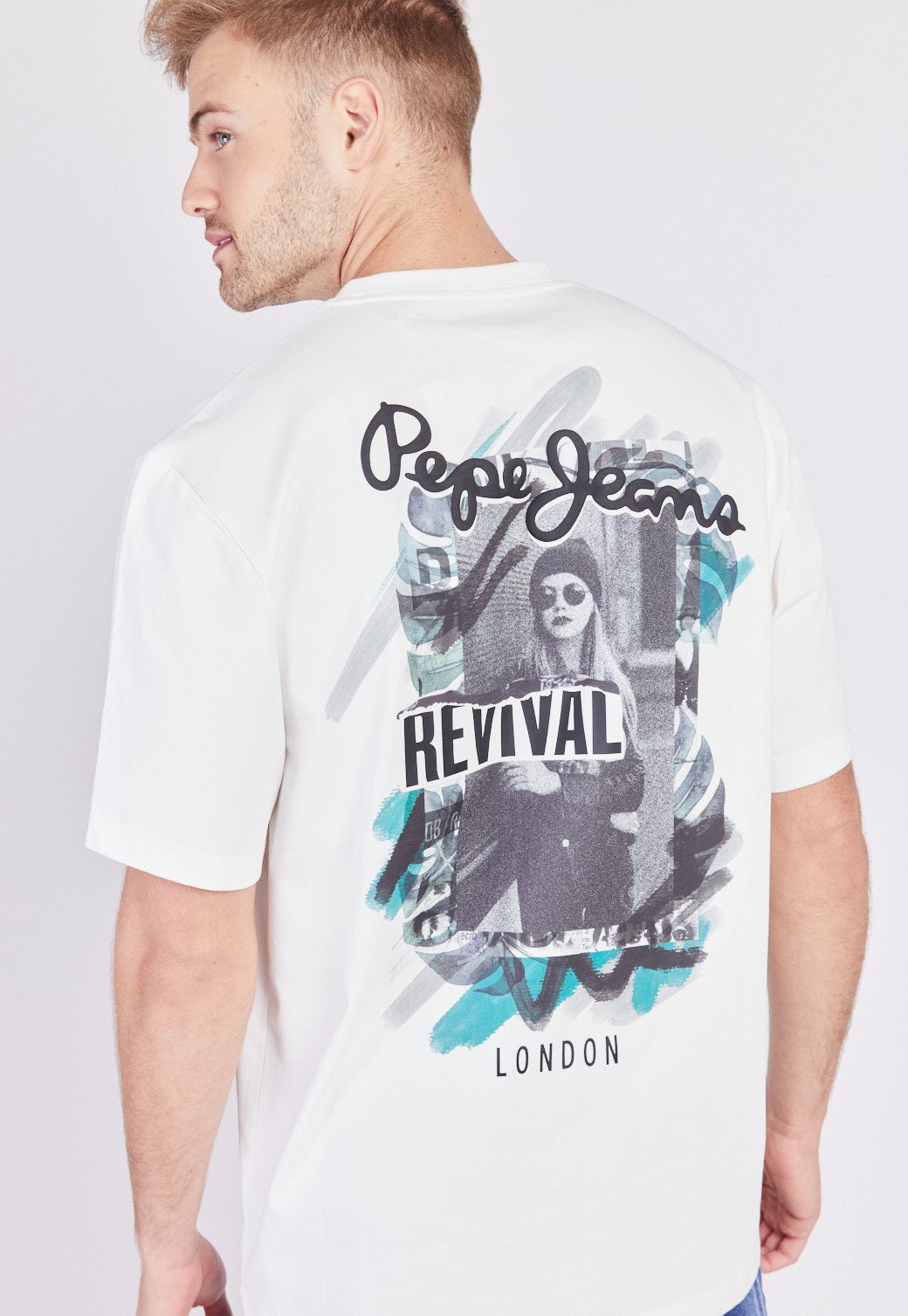 טי שירט עם לוגו גברים - Pepe Jeans