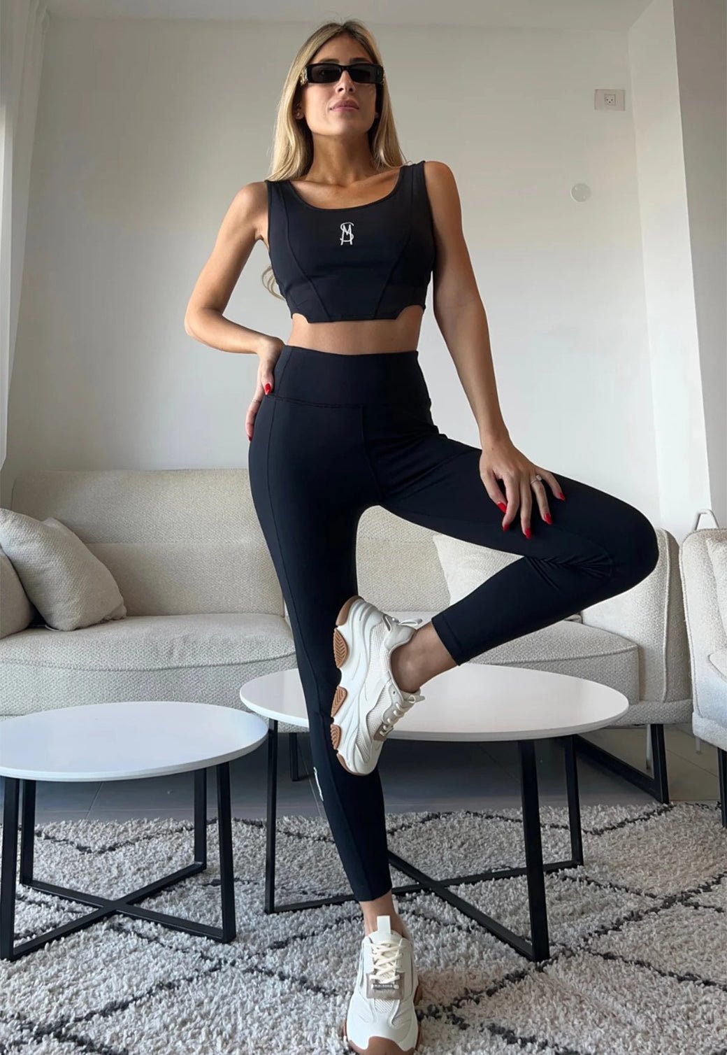 טייץ ארוך עם לוגו רקום קיס נשים - Steve Madden