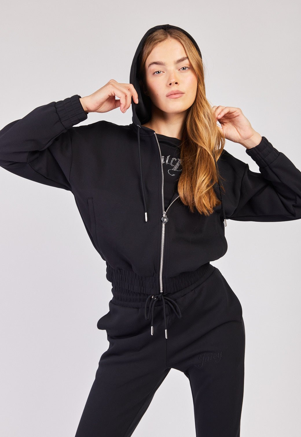 קפוצ'ון עם לוגו נשים - Juicy Couture