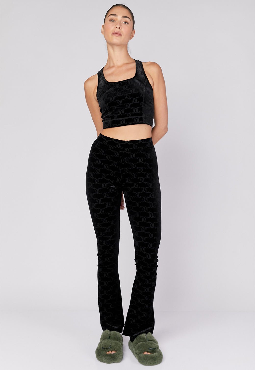מכנסי קטיפה מתרחבים Bossed נשים - Juicy Couture
