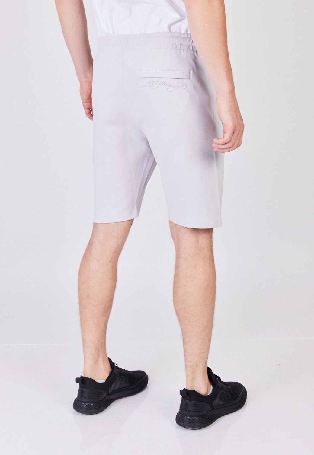 מכנסי טרנינג ברמודה עם סמל נמר קונטור לגברים - Ed Hardy