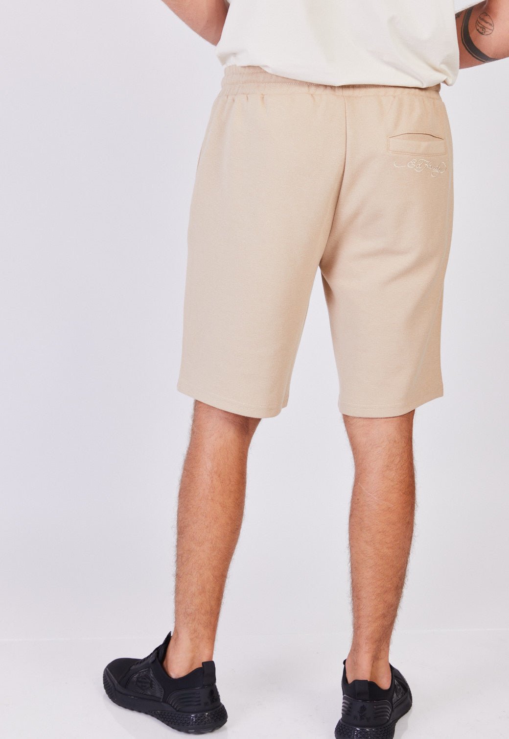 מכנסי טרנינג ברמודה עם סמל נמר לגברים - Ed Hardy