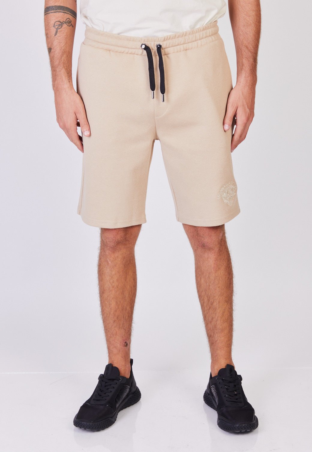 מכנסי טרנינג ברמודה עם סמל נמר לגברים - Ed Hardy