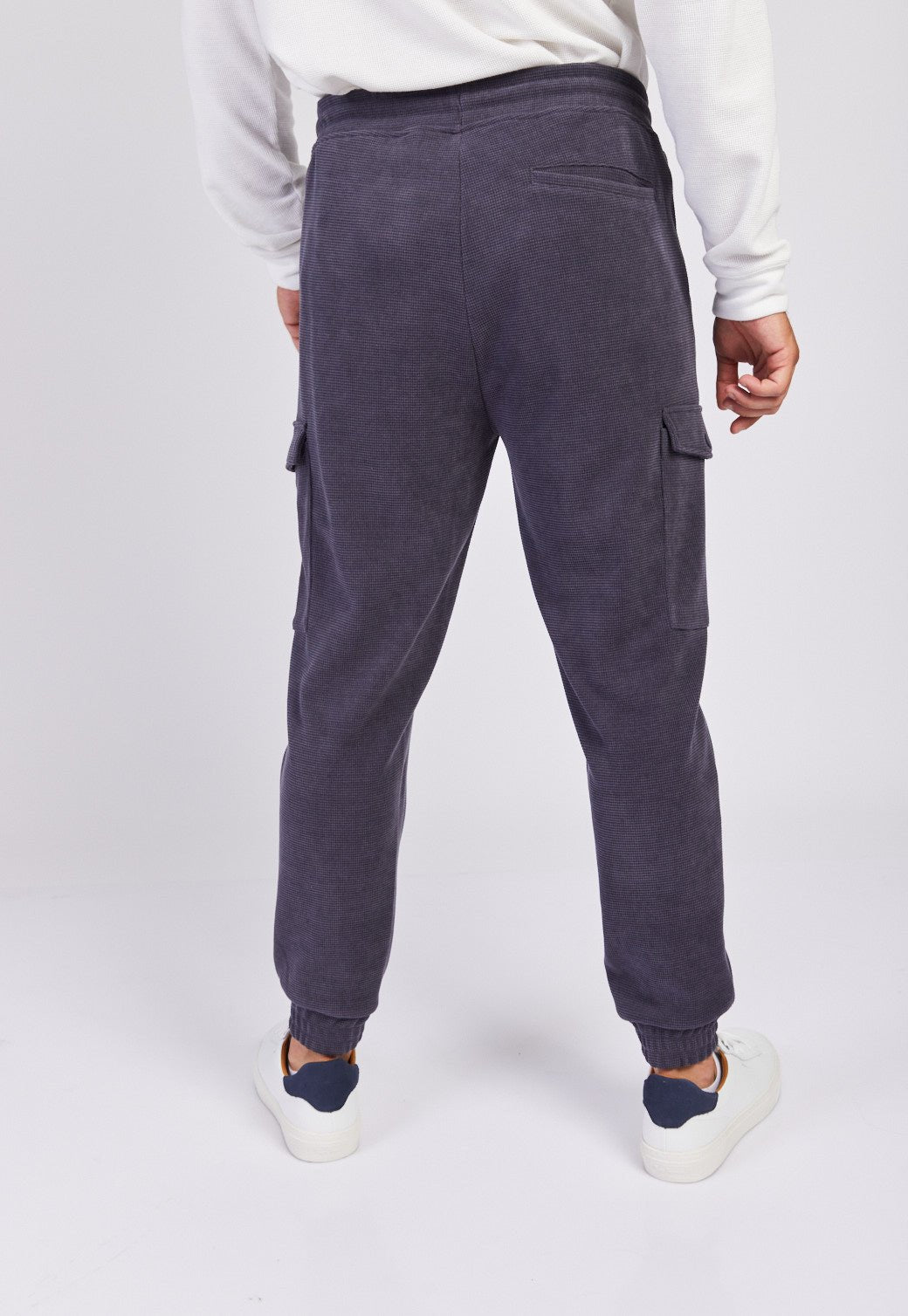 מכנסי טרנינג וופל לגברים - Pepe Jeans