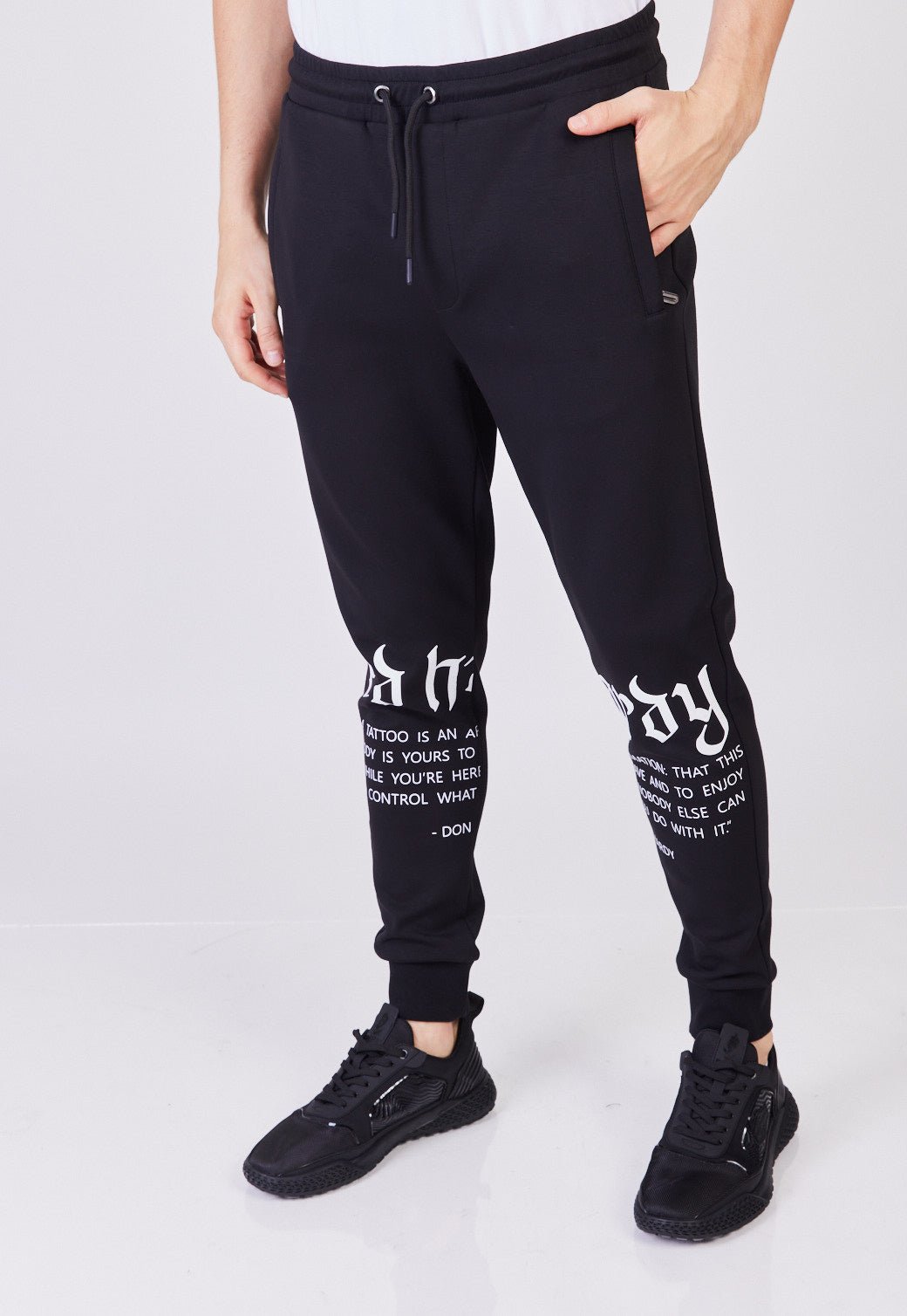 מכנסיים ארוכים עם לוגו לגברים - Ed Hardy