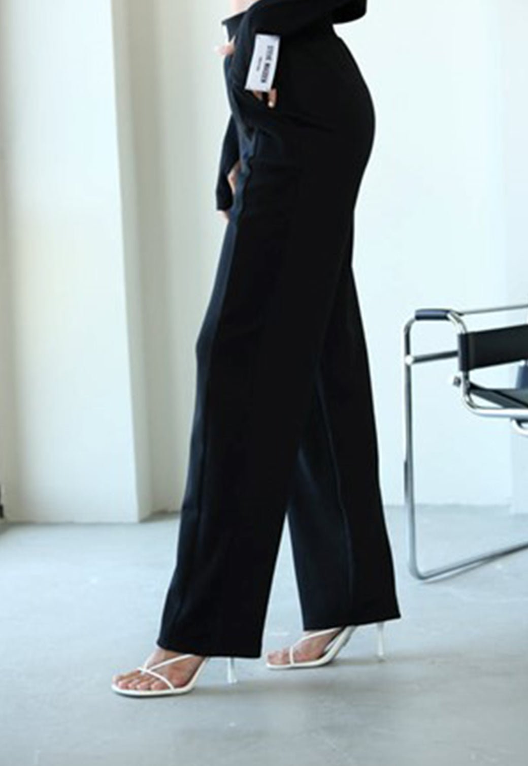 מכנסים בגזרה ישרה ALASKA בשחור - Steve Madden