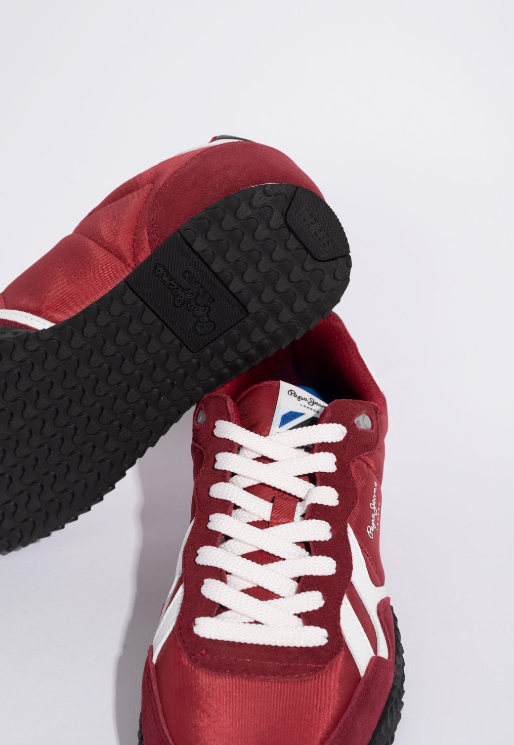 נעלי סניקרס לוגו לגברים - Pepe Jeans