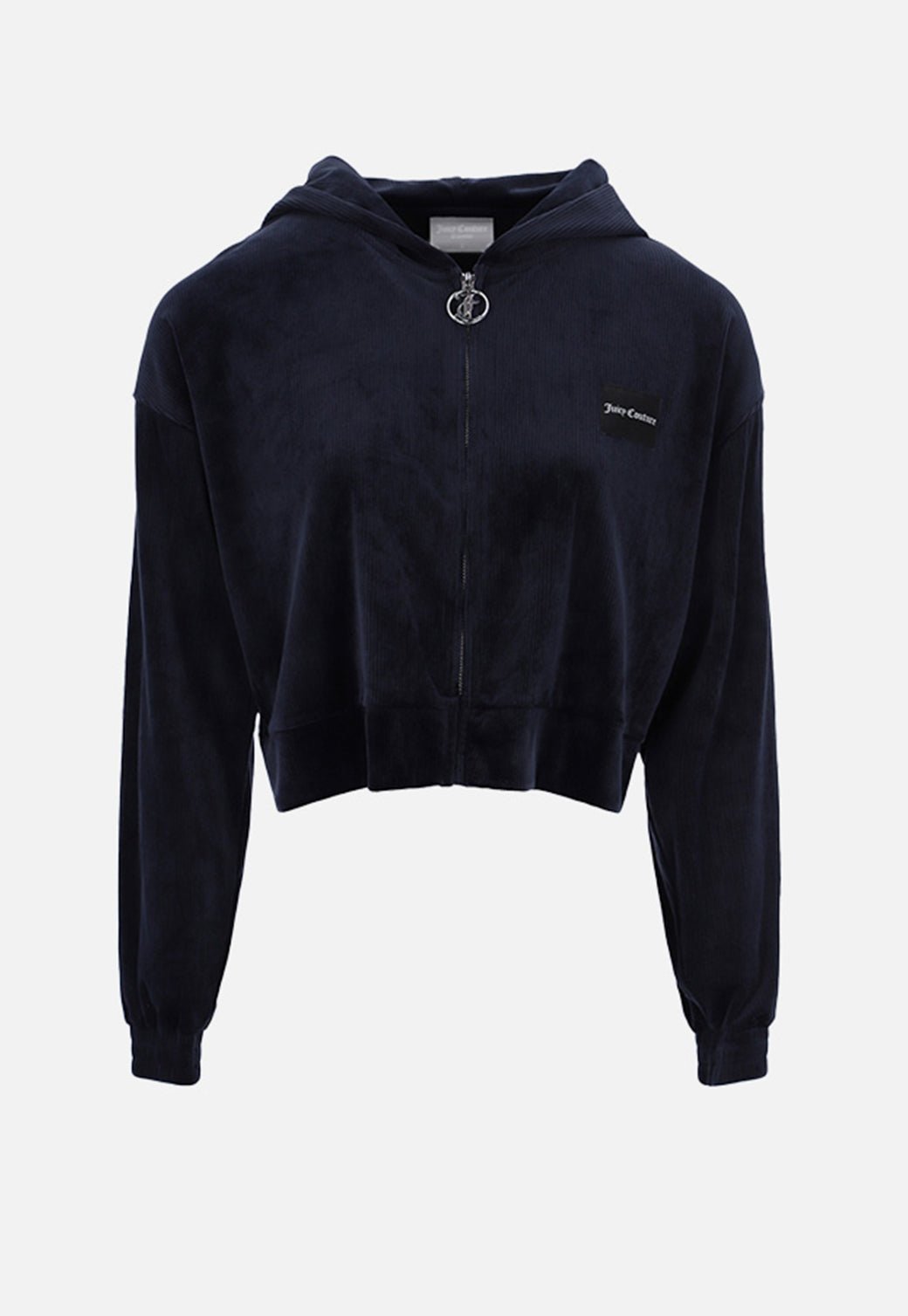 סווטשירט קפוצ'ון קטיפה Rib נשים - Juicy Couture