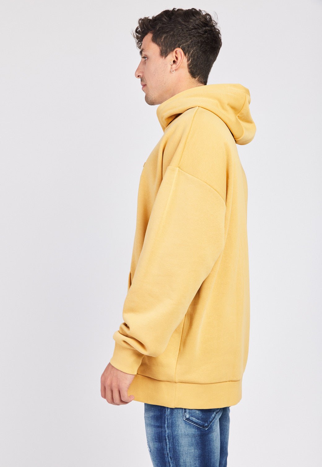 סווטשירט קפוצ'ון לוגו מובלט לגברים - Pepe Jeans